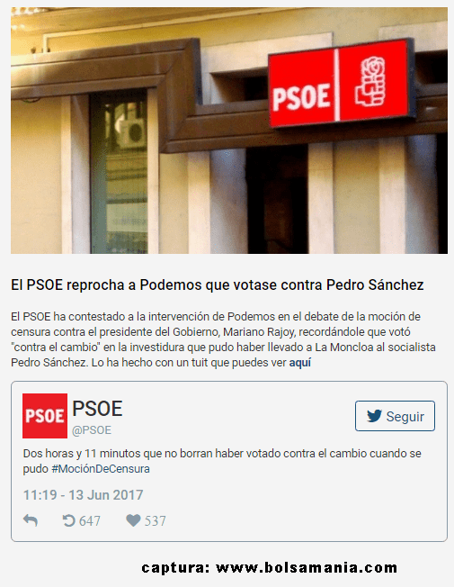 MOCION-PSOE% - Posición del PSOE