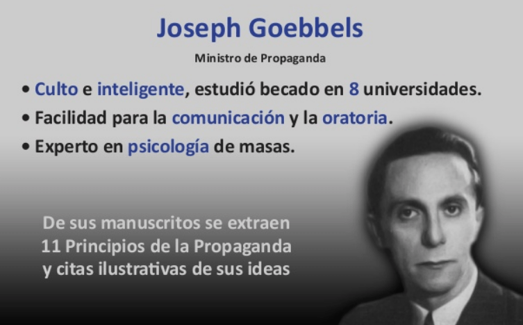 goebbels% - Los principios de Goebbels el nuevo Maquiavelo para la ciencia política