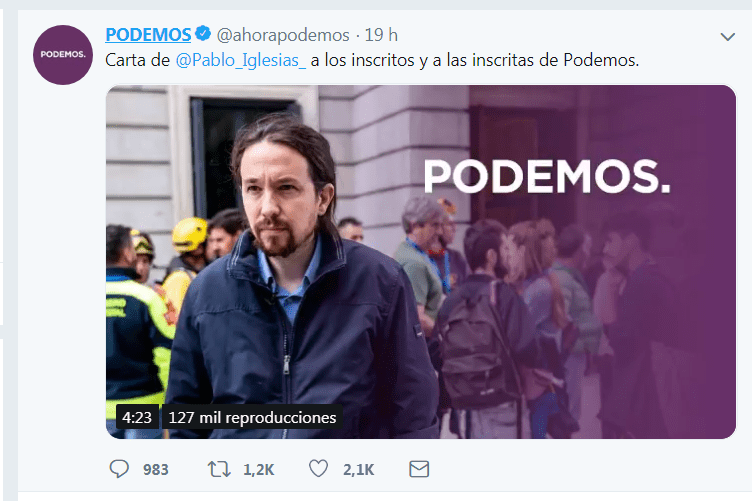 habla-pablo% - Carta abierta de Pablo Iglesias vía redes sociales tras el affair "Errejón"